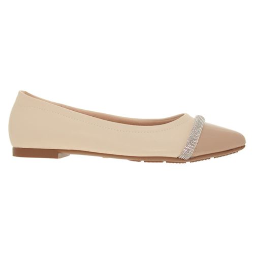 Sapatilha Bico Fino Modare Creme Feminina