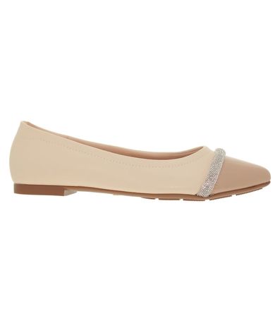 Sapatilha Bico Fino Modare Creme Feminina