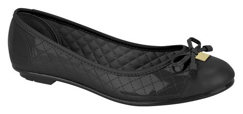 Sapatillha Bico Redondo Moleca Preta Feminina