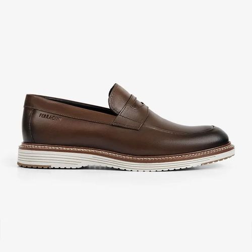 Sapato Mocassim Ferracini Marrom Masculino