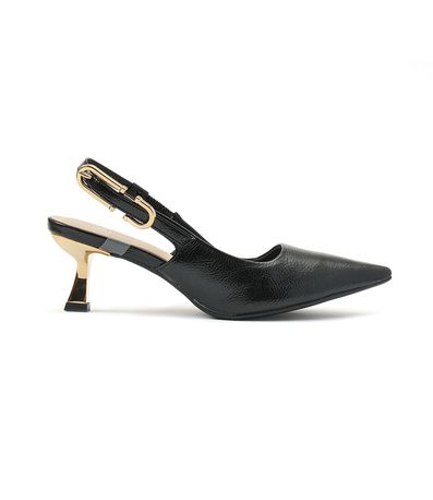 Sapato Slingback Bebecê Preto Feminino