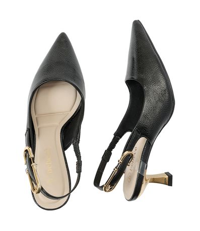Sapato Slingback Bebecê Preto Feminino
