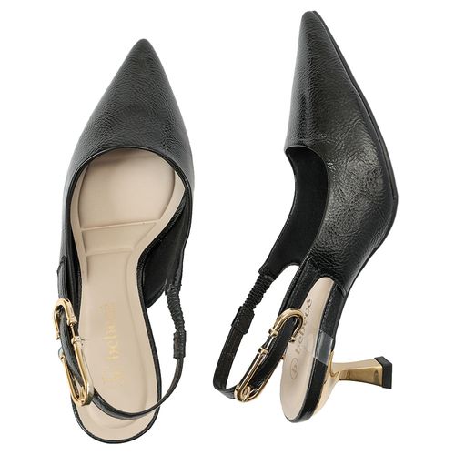 Sapato Slingback Bebecê Preto Feminino