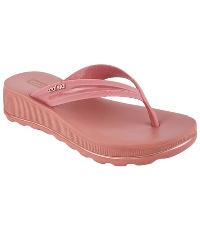 Tamanco Anabela Azaleia Nude Blush Feminino