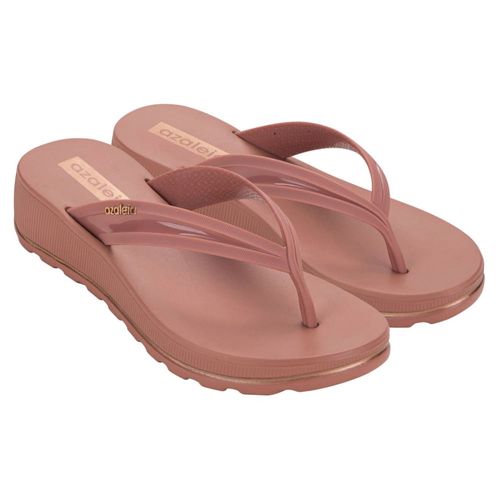 Tamanco Anabela Azaleia Nude Blush Feminino