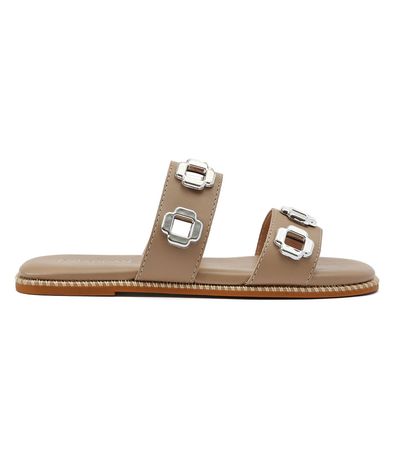 Tamanco Flats Addan Nude Feminino
