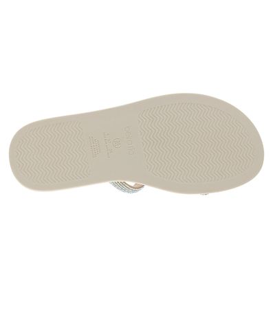 Tamanco Flats Beira Rio Off White Feminino