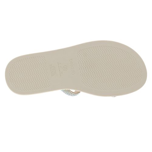 Tamanco Flats Beira Rio Off White Feminino