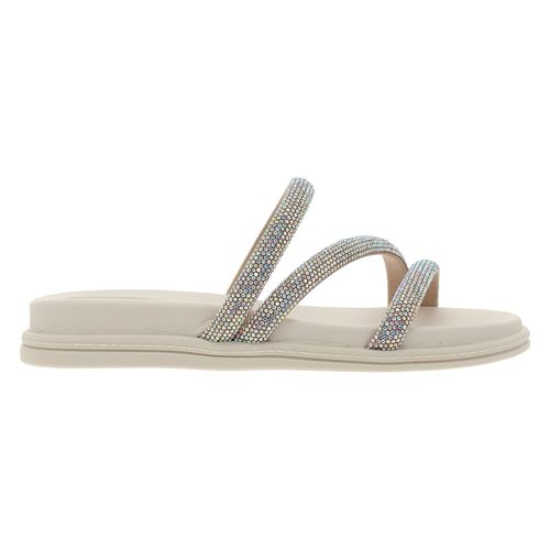 Tamanco Flats Beira Rio Off White Feminino