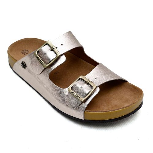 Tamanco Flats New Face Metalizado Glace Feminino