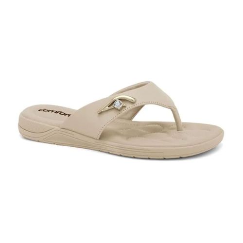 Tamanco Plataforma Comfortflex Bege Claro Feminino