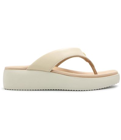 Tamanco Plataforma Modare Creme Feminino