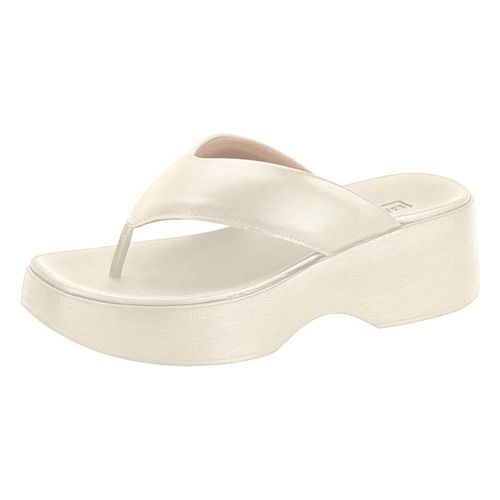 Tamanco Plataforma Moleca Branco Feminino