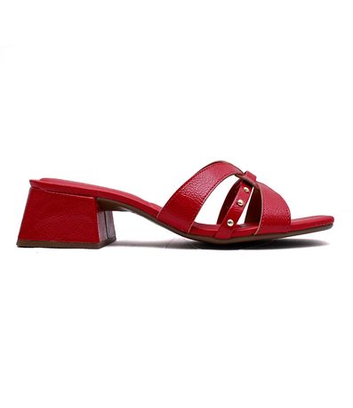 Tamanco Salto Bebecê Vermelho Feminino