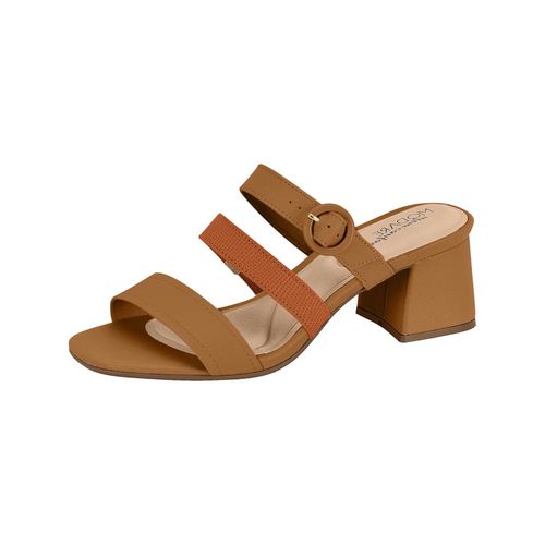 Tamanco Salto Modare Camel e Conhaque Feminino