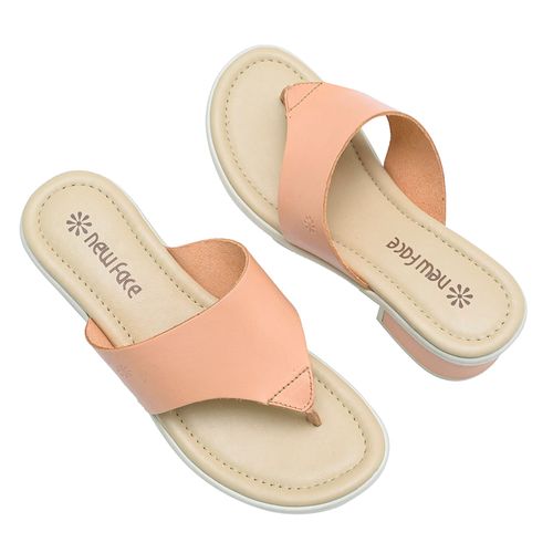 Tamanco Salto New Face Pêssego Feminino