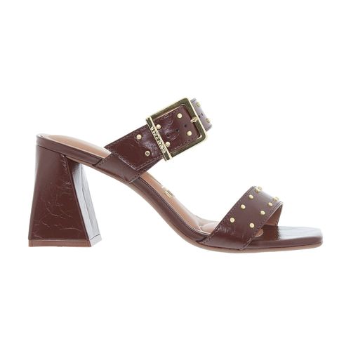 Tamanco Salto Vizzano Chocolate Feminino