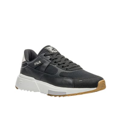 Tênis Casual Fila F Virtuous Retro Preto e Branco Masculino