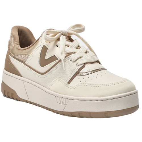 Tênis Casual Flatform Via Marte Marrom e Marfim Feminino