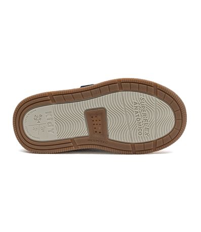 Tênis Casual Kidy Marinho e Marrom Infantil Masculino