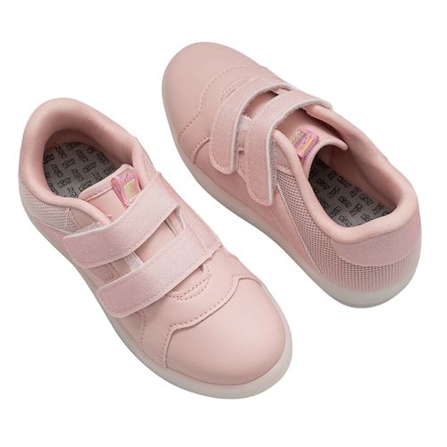 Tênis Casual Kidy Nude com LED Juvenil Feminino