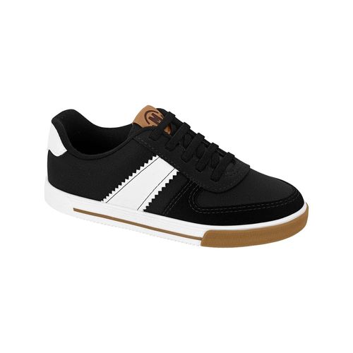 Tênis Casual Molekinho Preto e Branco Menino Juvenil