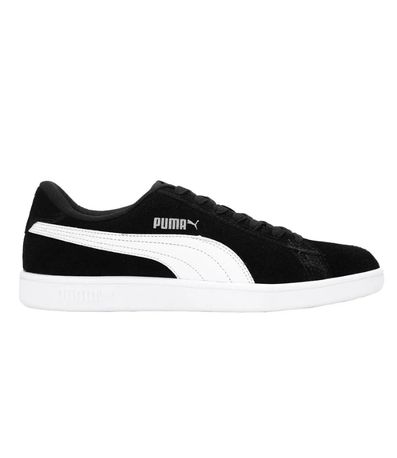 Tênis Casual Puma Smash V2 Preto e Branco Masculino