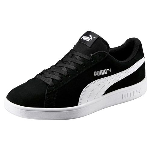 Tênis Casual Puma Smash V2 Preto e Branco Masculino