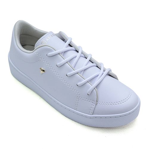 Tênis Casual Ramarim Off White e Dourado Feminino