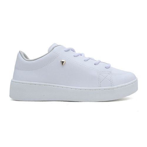 Tênis Casual Ramarim Off White e Gold Feminino