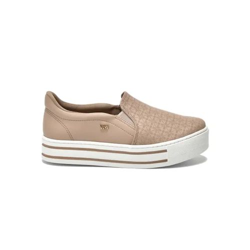 Tênis Casual Slip On Via Marte Creme Feminino