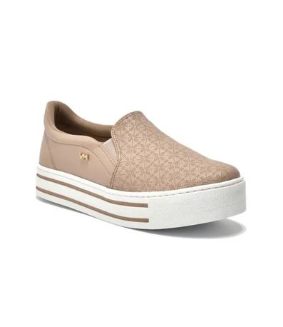 Tênis Casual Slip On Via Marte Creme Feminino
