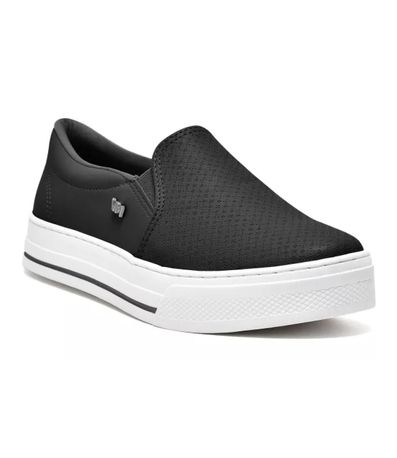 Tênis Casual Slip On Via Marte Preto Feminino