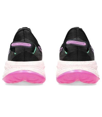 Tênis Esportivo Asics Gel-Cumulus 25 Lite-Show Preto e Rosa Feminino