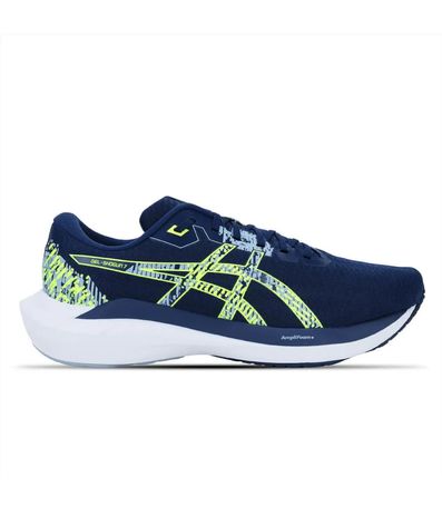 Tênis Esportivo Asics Gel-Shogun 7 Azul Escuro e Verde Masculino