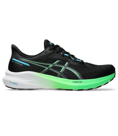 Tênis Esportivo Asics GT-1000 13 Preto e Verde Masculino