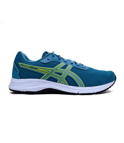 Tênis Esportivo Asics Raiden 4 Azul e Amarelo Masculino