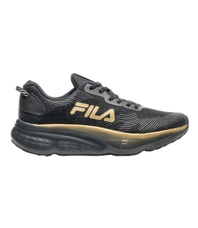 Tênis Esportivo Fila Maxximus Preto e Dourado Masculino