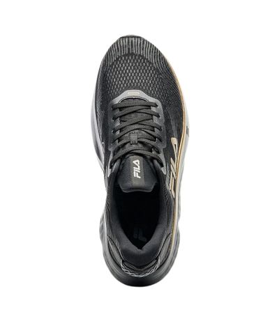Tênis Esportivo Fila Maxximus Preto e Dourado Masculino