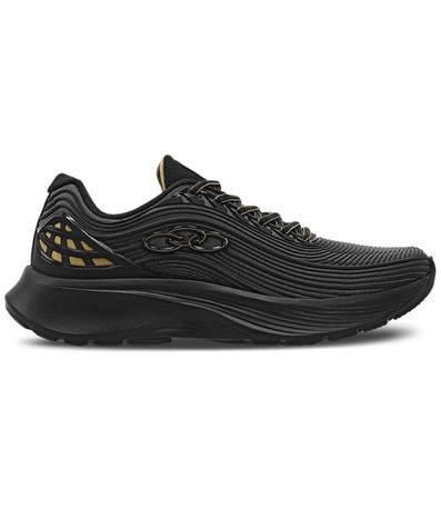 Tênis Esportivo Olympikus Fluir Preto e Chumbo Masculino