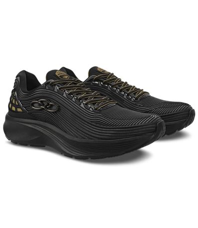 Tênis Esportivo Olympikus Fluir Preto e Chumbo Masculino