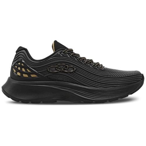 Tênis Esportivo Olympikus Fluir Preto e Chumbo Masculino