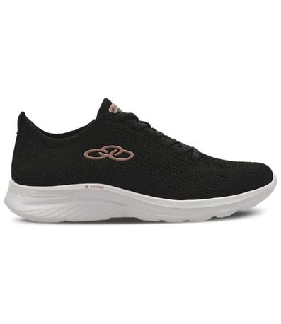 Tênis Esportivo Olympikus Ultraleve Preto e Rose Feminino