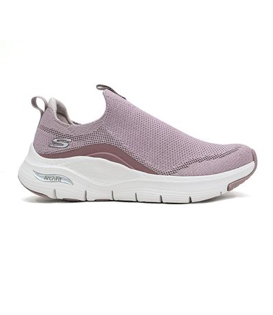 Tênis Esportivo Skechers Arch Fit Rosa Feminino