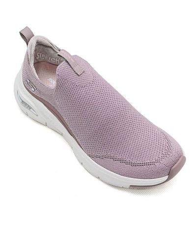 Tênis Esportivo Skechers Arch Fit Rosa Feminino