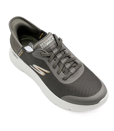 Tênis Esportivo Skechers Go Walk Flex - Hands Up Marrom Masculino