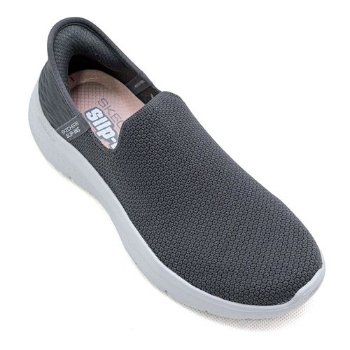 Tênis Esportivo Skechers Go Walk Flex Sunset Cinza Feminino