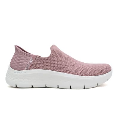 Tênis Esportivo Skechers Go Walk Flex Sunset Rosa Feminino