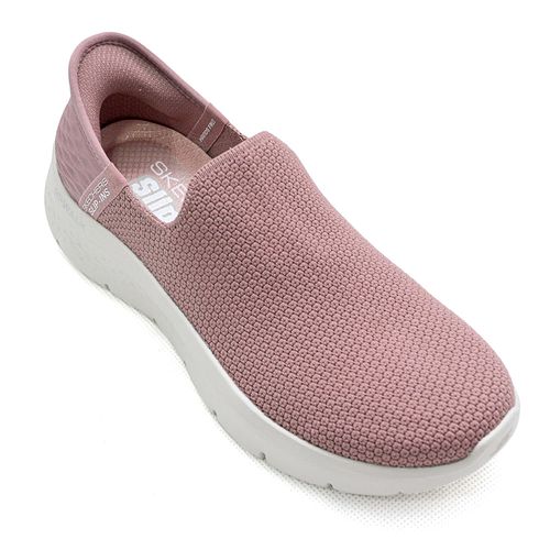 Tênis Esportivo Skechers Go Walk Flex Sunset Rosa Feminino