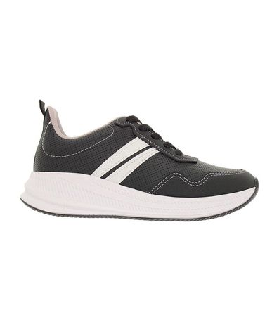 Tênis Casual Molekinho Preto e Branco Menino Juvenil